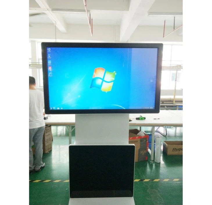 Smart Advertising Digital Signage Kiosk 360 Degrees Rotate Floor Standing Lcd Advertising Player